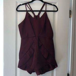 L’atiste by Amy Burgundy Romper